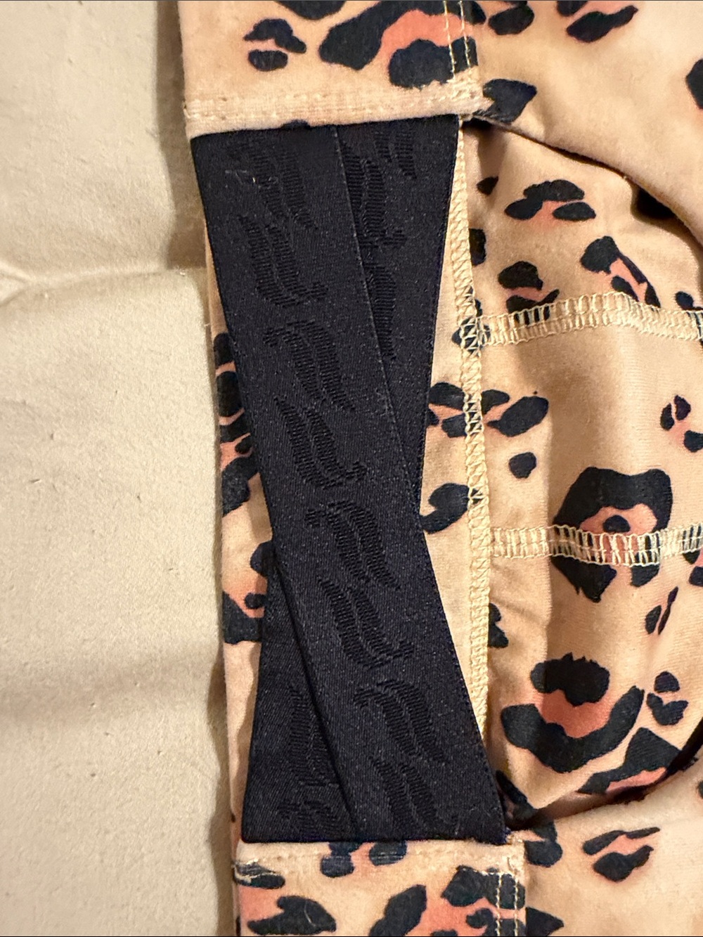 Fabletics Leopard Print Racerback Sports Bra - Picture 4 of 5